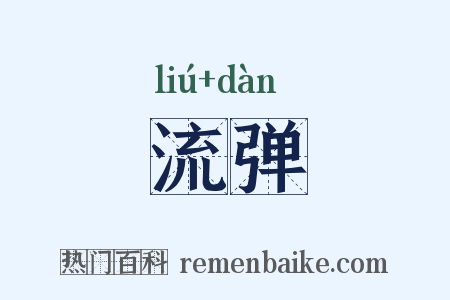 流弹是什么意思的图片